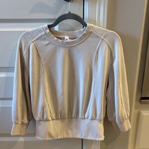 Lululemon Athletica Cream Sweatshirt